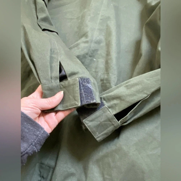 Matcha Story Green Long line canvas Utility Jacket Sz XL - Picture 5 of 9